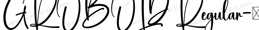 GROBOLD Regular字体转换